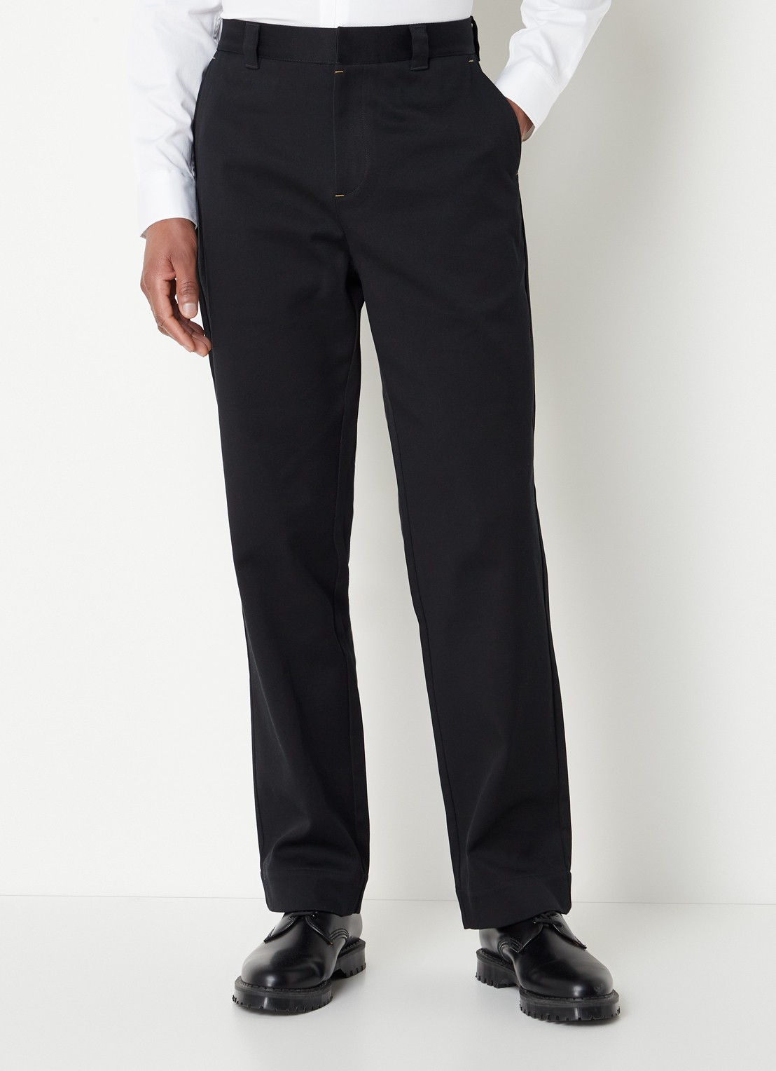 Ted Baker Sediman straight fit chino met steekzakken - detail zwart