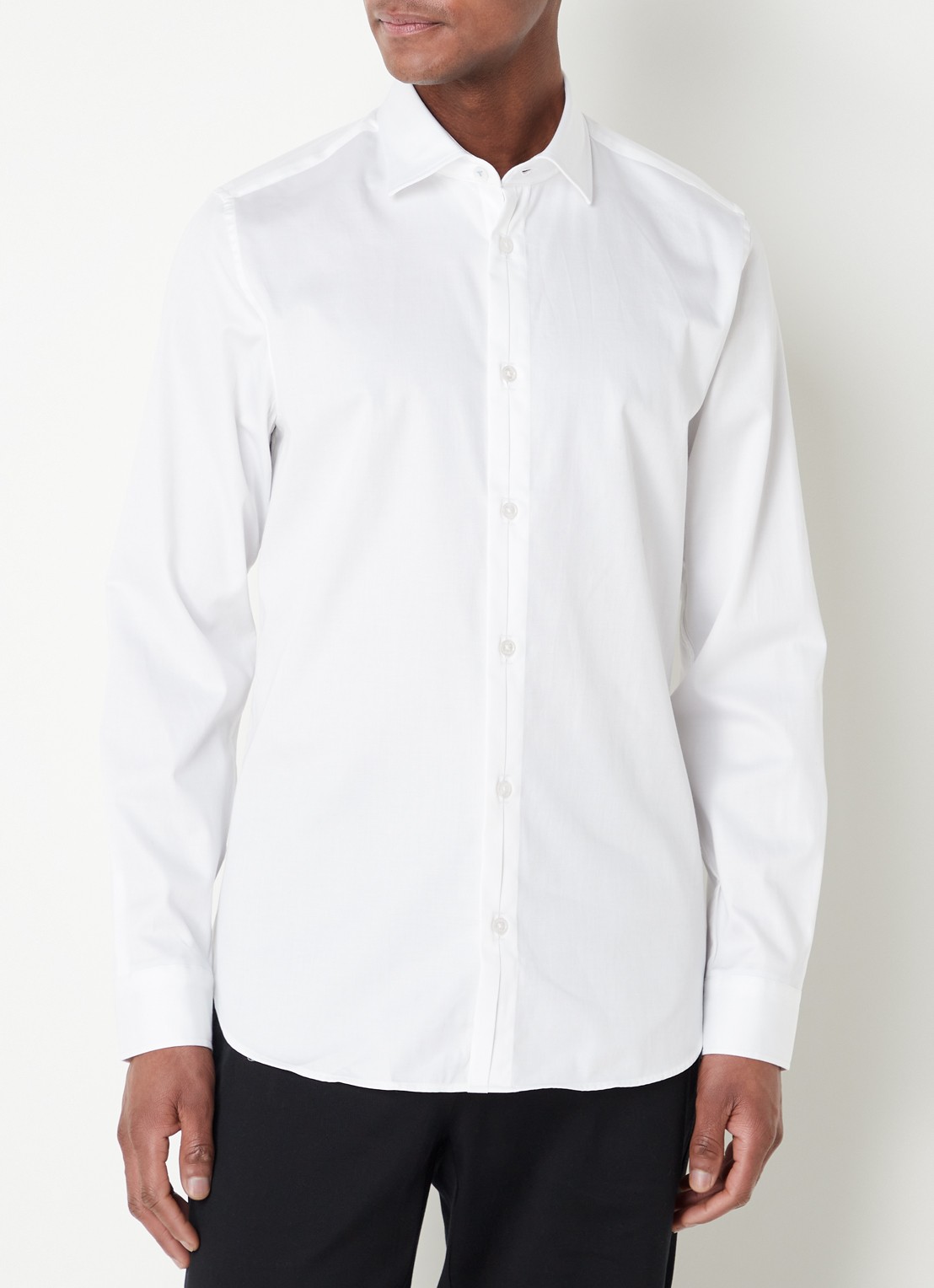 Ted Baker Slim fit overhemd met stretch - detail 2 wit