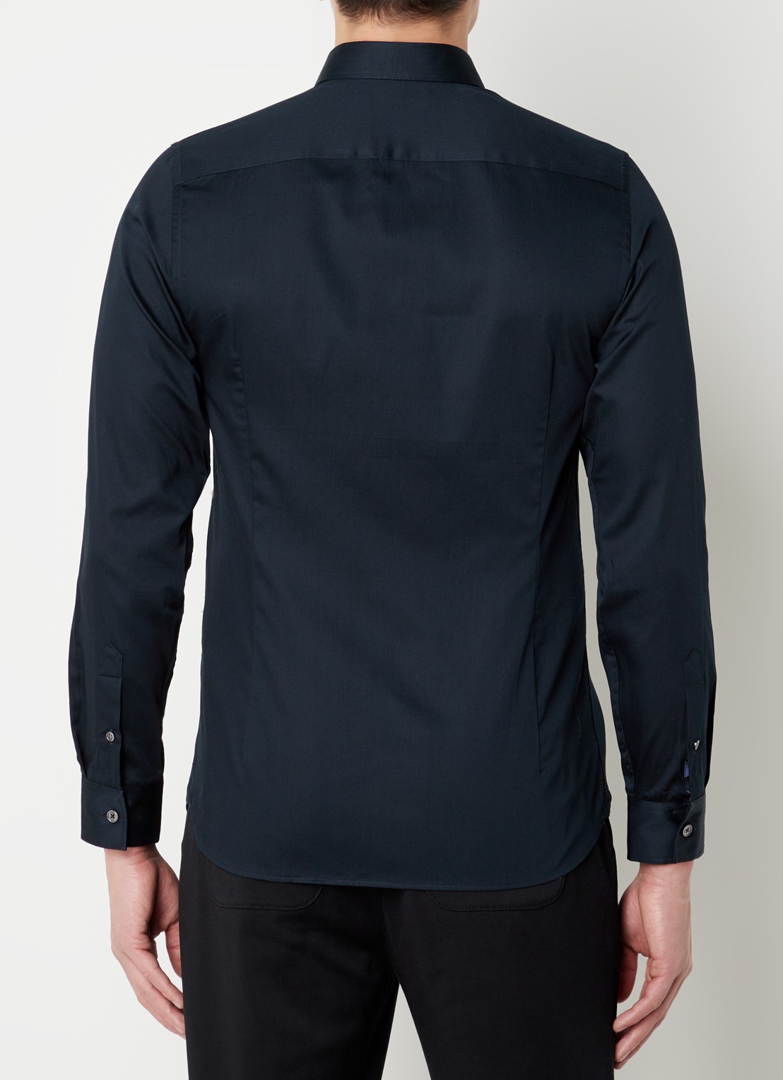 Ted Baker Slim fit overhemd met stretch - achterkant 2 blauw