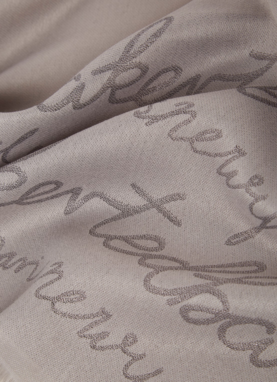 Ted Baker Teddiee sjaal met lurex 180 x 75 cm - detail taupe