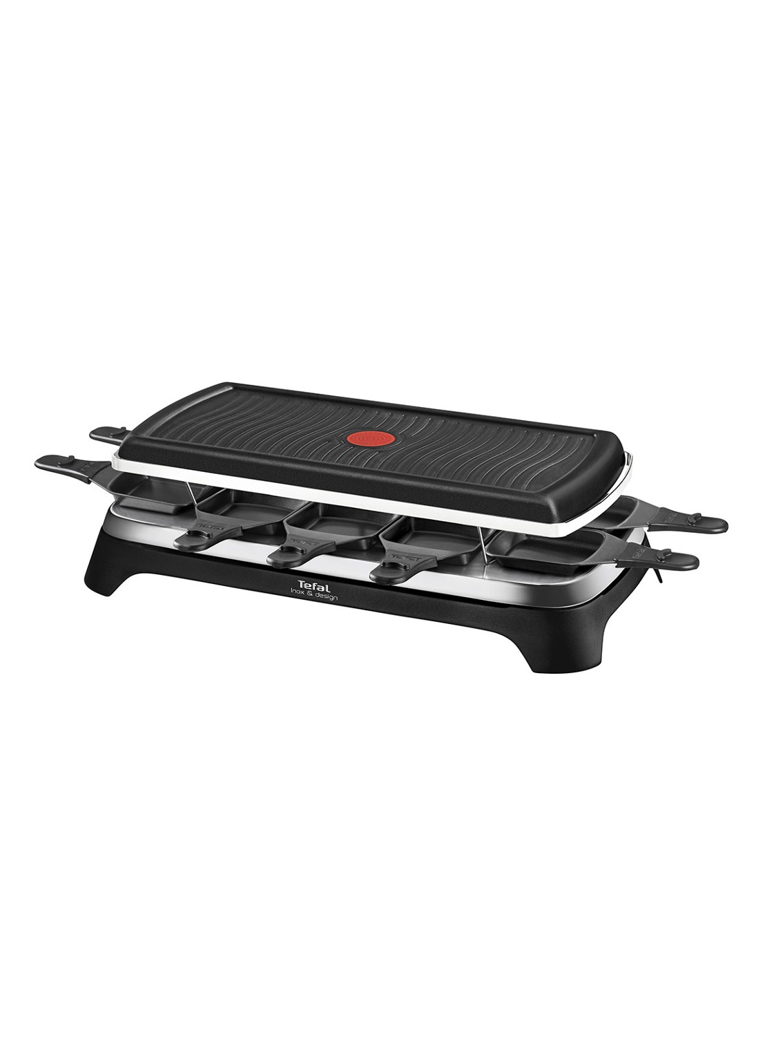 Tefal Inox & Design Raclette & Gril RE458812 - detail 3 zwart