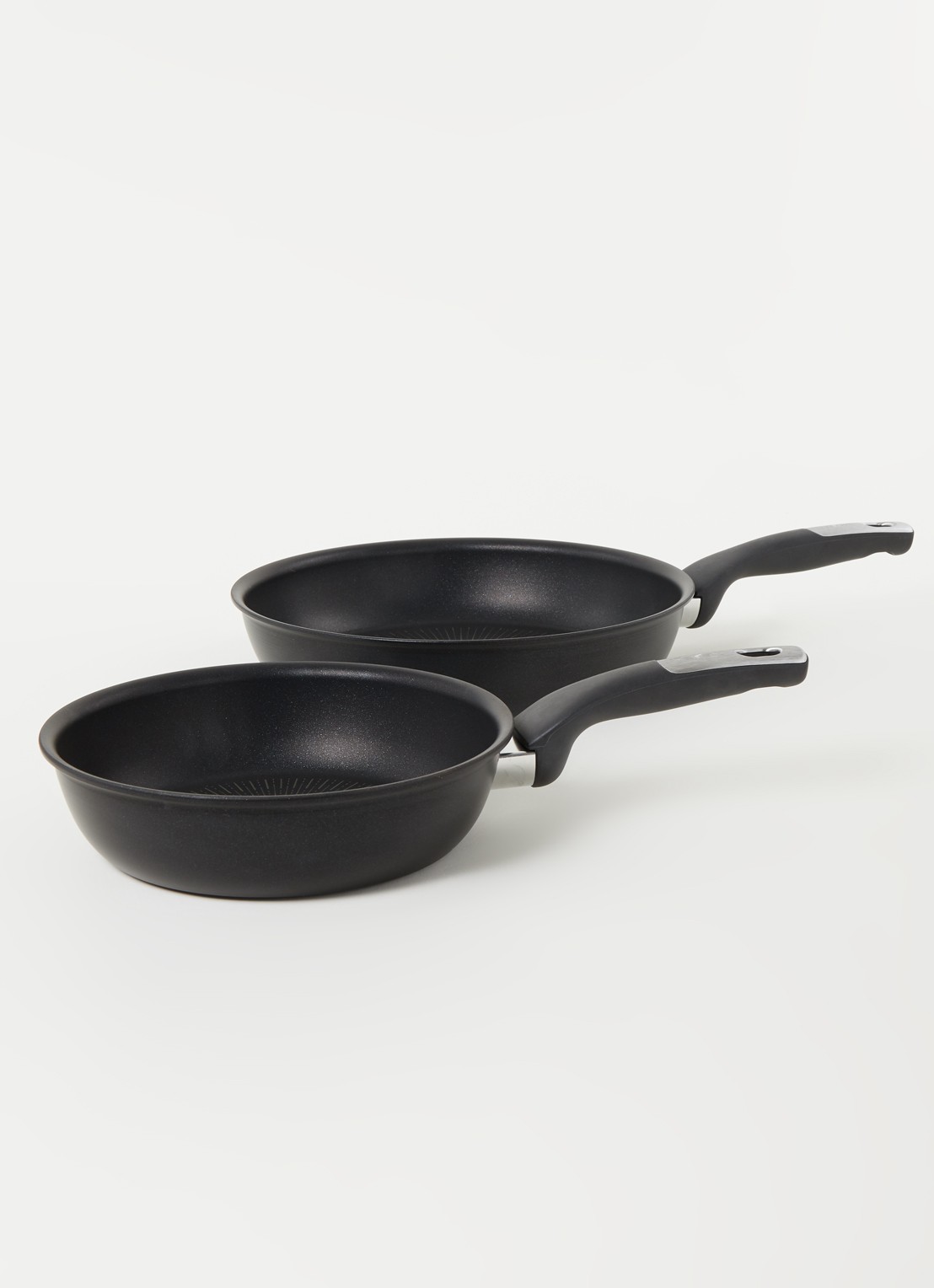 Tefal Unlimited pannenset 2-delig - voorkant 2 zwart