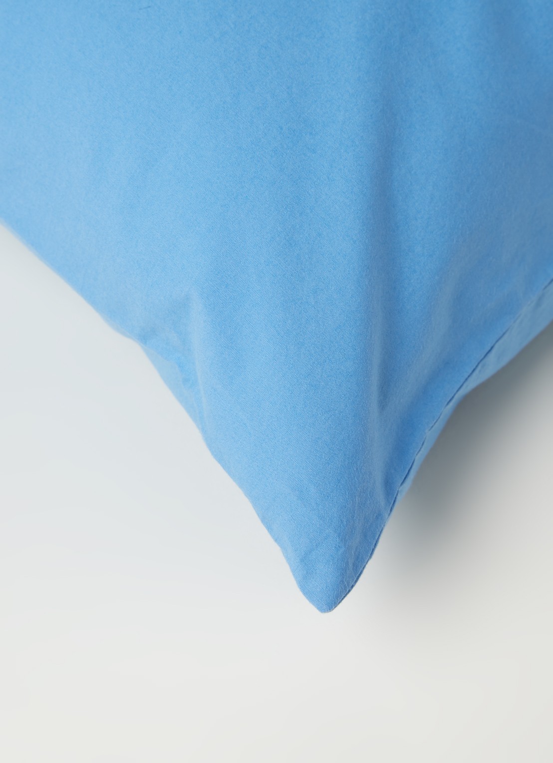 TEKLA Kussensloop van  katoen perkal - detail 3 blauw