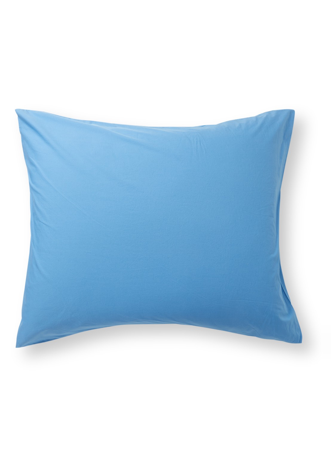 TEKLA Kussensloop van  katoen perkal - voorkant blauw