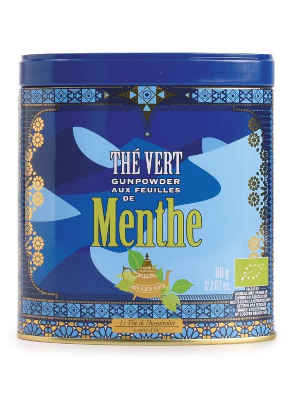 Terre d'Oc  Gunpower groene thee 100 gram - voorkant undefined