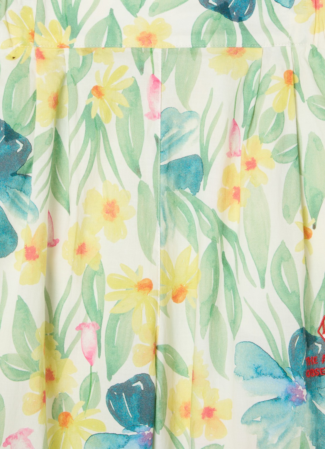 The Animals Observatory Antelope wide fit broek met bloemenprint - detail 4 groen