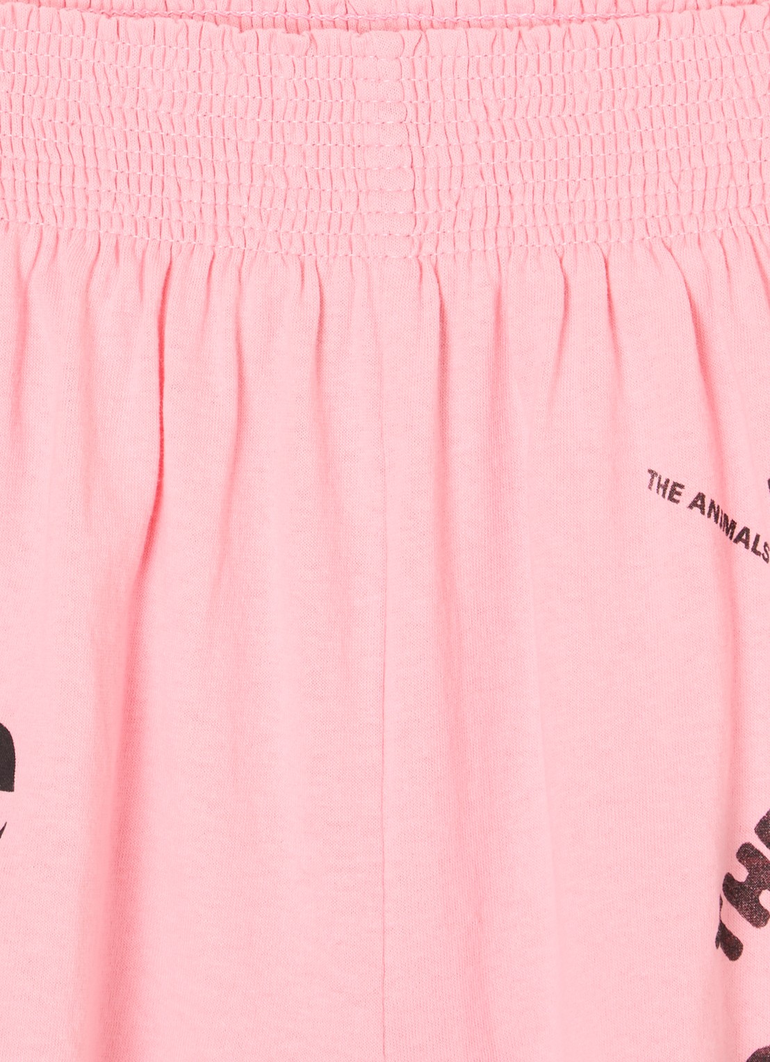 The Animals Observatory Ostrich loose fit korte broek met print - detail 4 roze