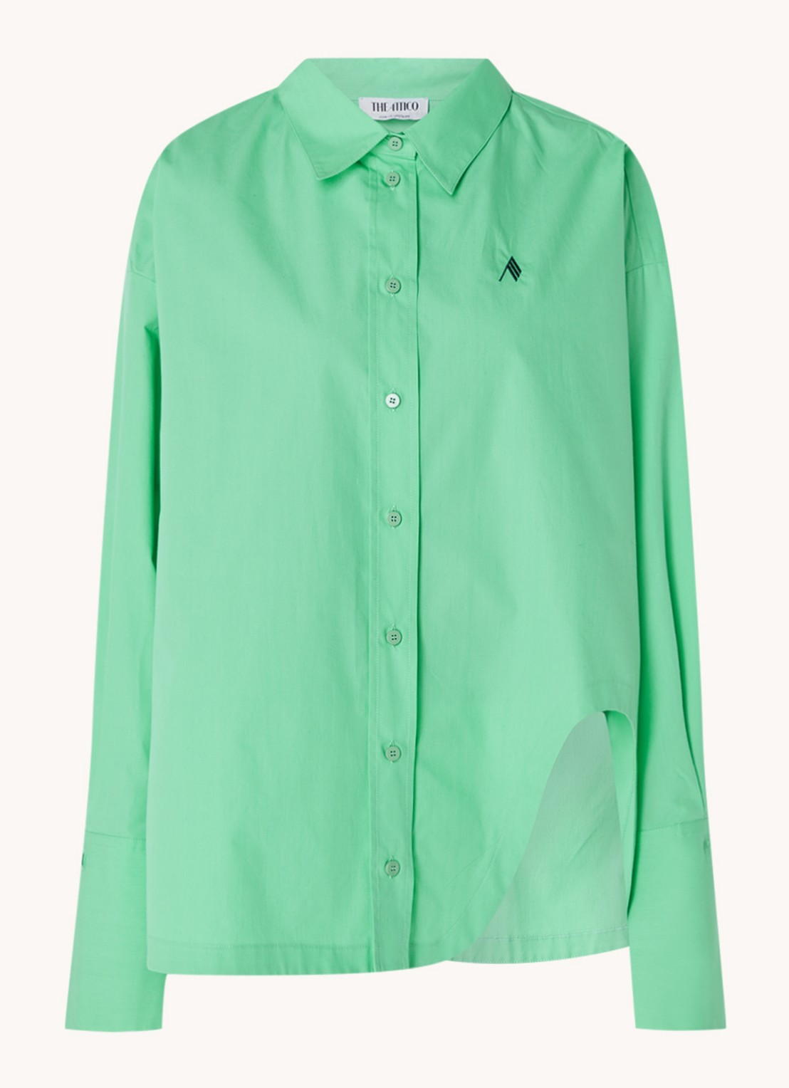 The Attico Oversized blouse met logo - voorkant 3 mint