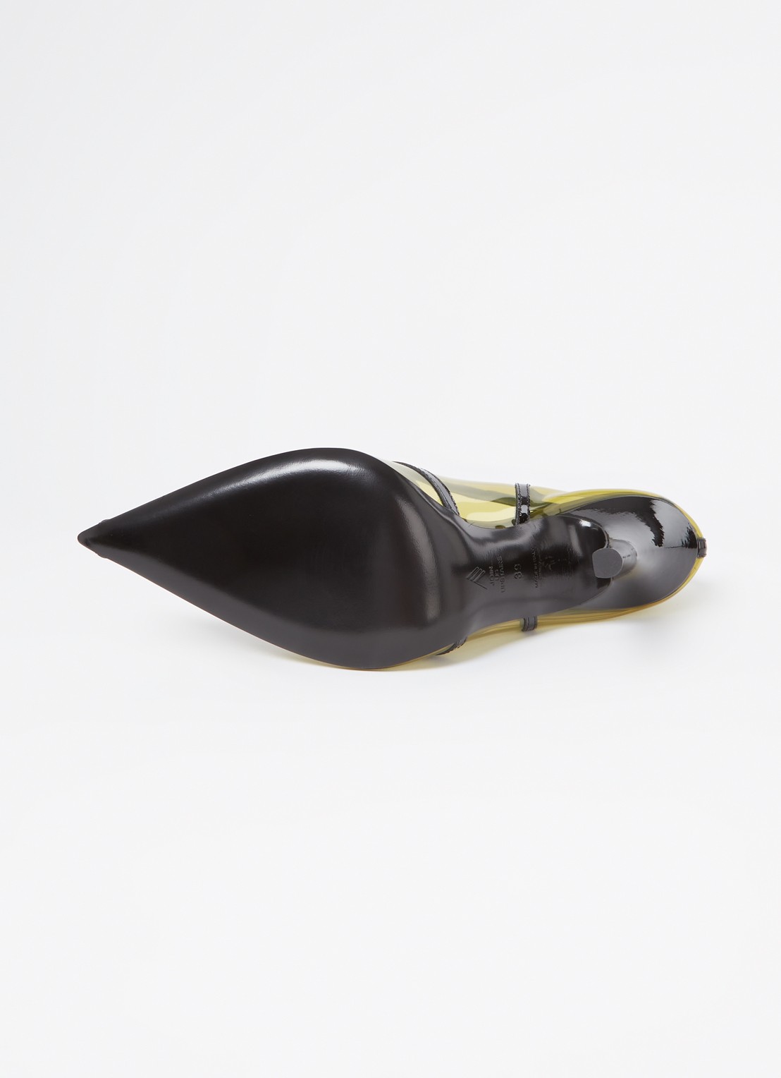 The Attico Venus pump met leren details - detail 6 zwart