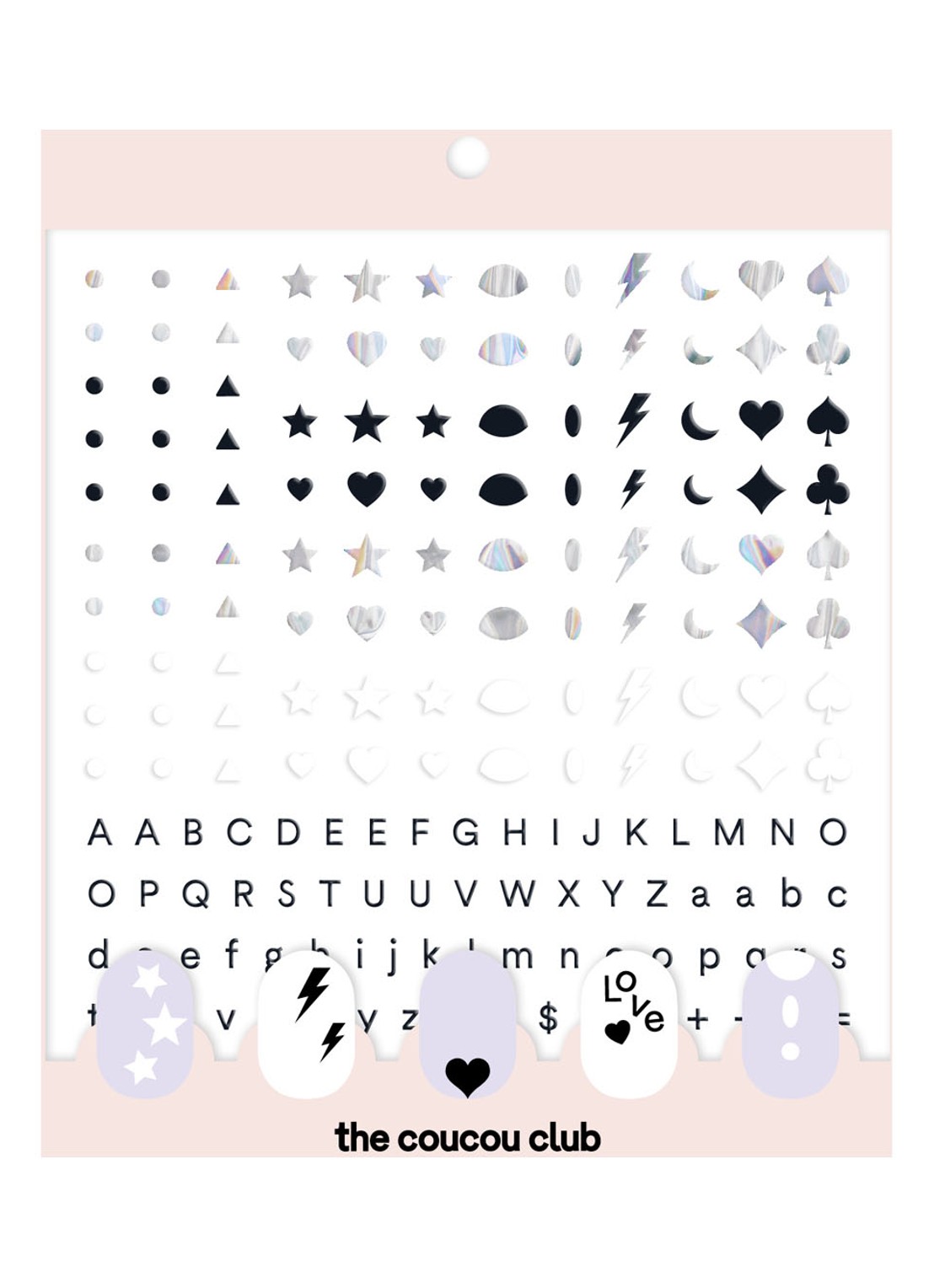 The Coucou Club Coucou Nail Art The Basic Sheet - nagelstickers - voorkant undefined