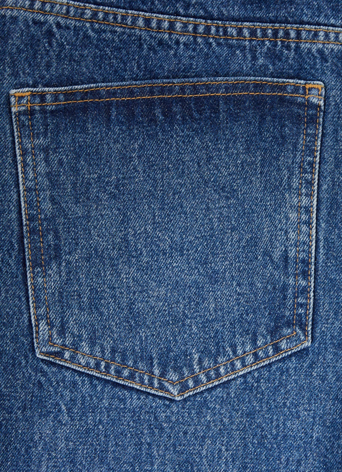 The Frankie Shop Dalston high waist straight leg jeans met medium wassing - detail 6 indigo