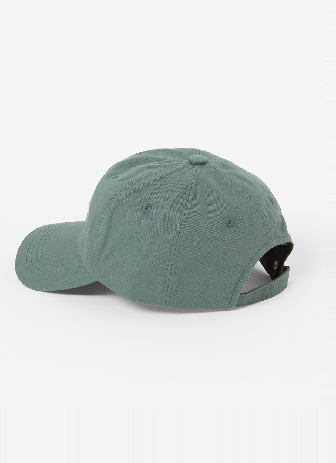 The Frankie Shop Frankie pet met logoborduring - detail bronsgroen