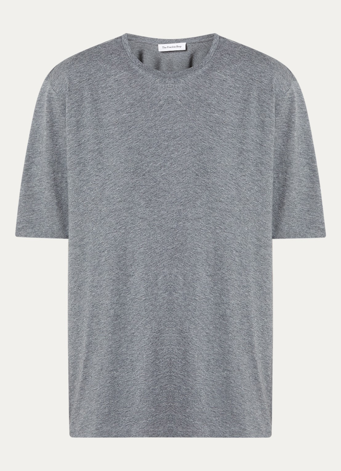 The Frankie Shop Harper T-shirt met ronde hals - voorkant 3 grijsmele
