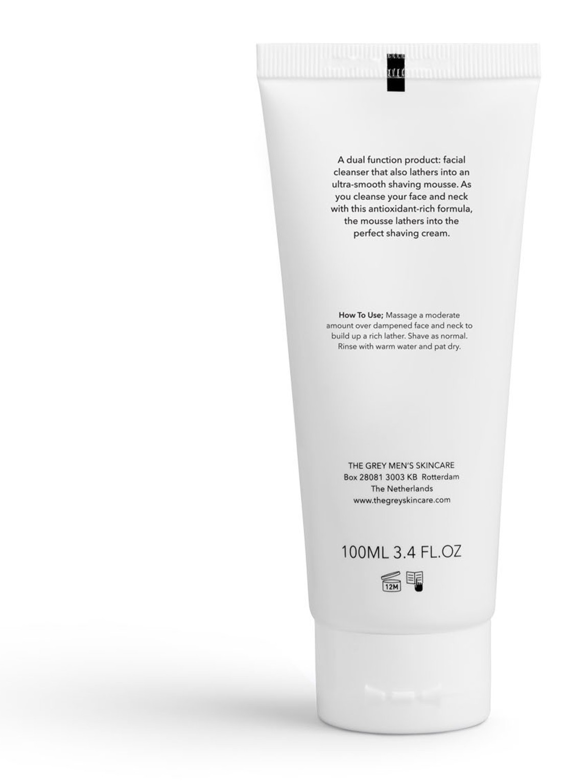 THE GREY Cleansing And Shaving Mousse - reinigingsmousse en scheerschuim - voorkant 2 undefined