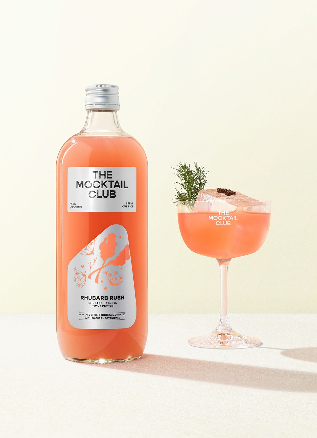 The Mocktail Club Rhubarb Rush mocktail 99 cl - voorkant 2 undefined