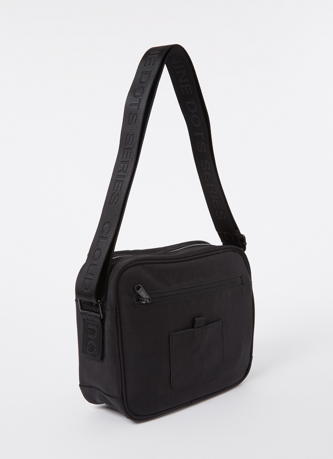 The New Originals 9-Dots crossbodytas met logo - achterkant 4 zwart