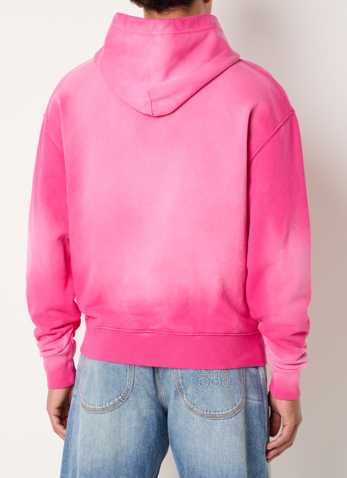 The New Originals Airbrushed Big Logo hoodie met logoprint - achterkant 3 roze