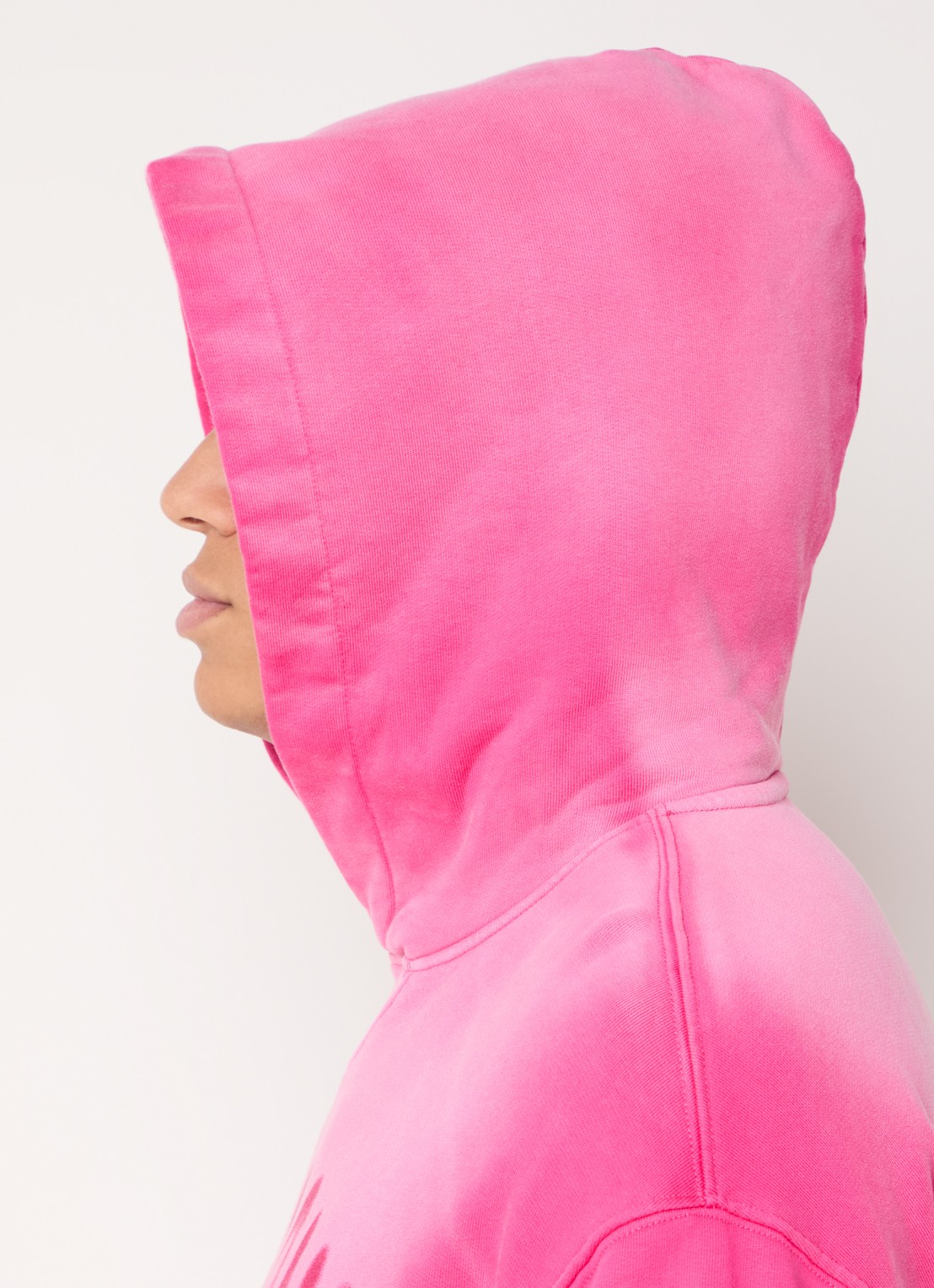 The New Originals Airbrushed Big Logo hoodie met logoprint - detail 5 roze