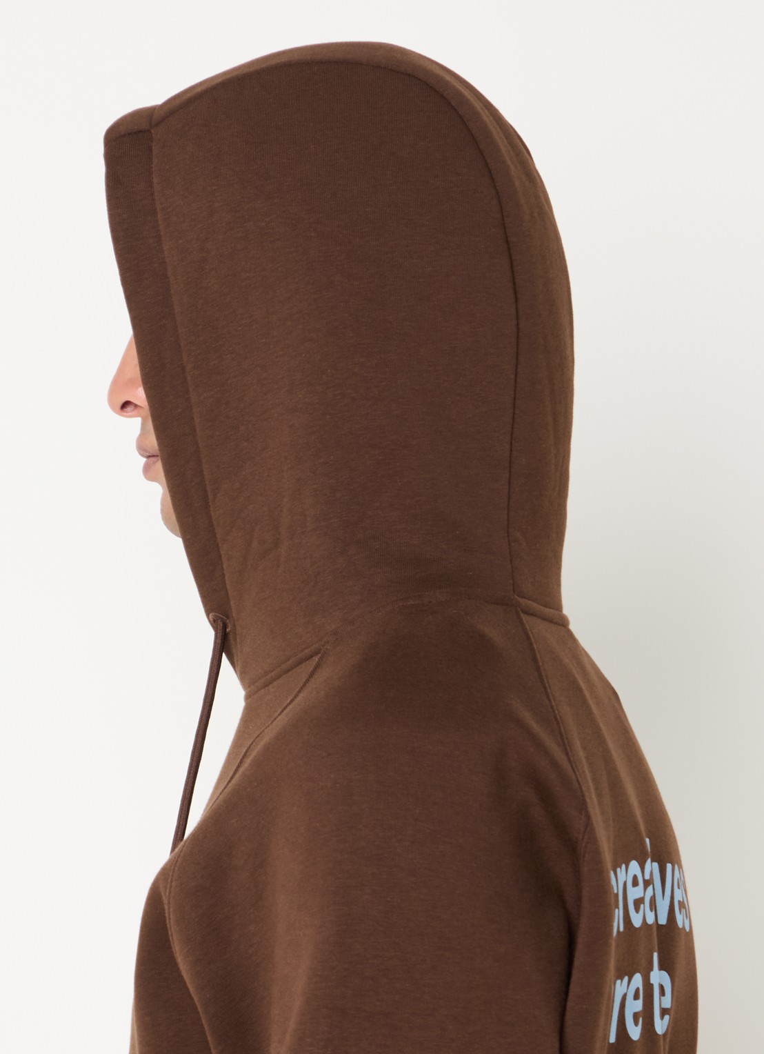 The New Originals Catna hoodie met logo- en backprint - detail 2 bruin