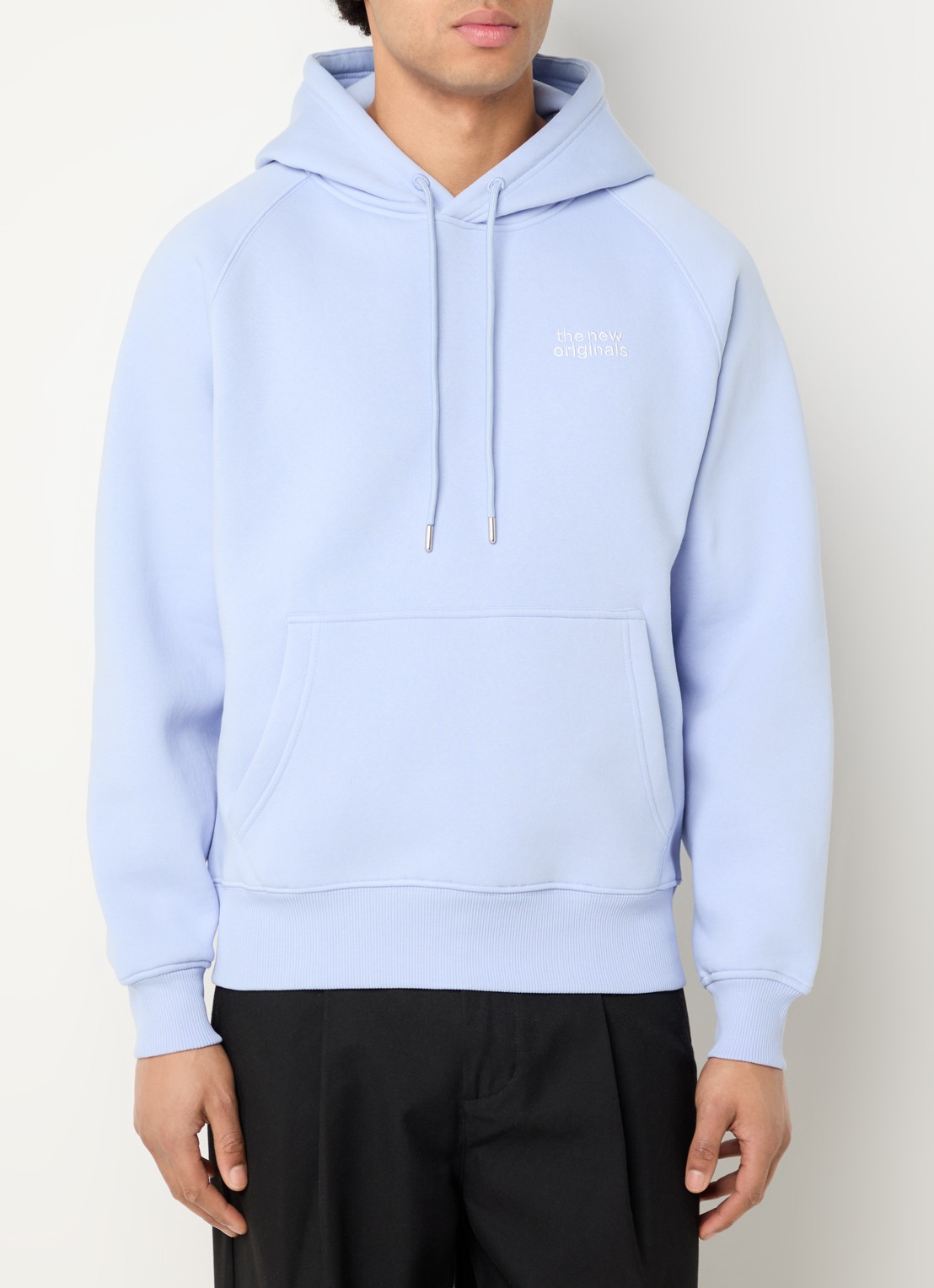 The New Originals Catna hoodie met logo en kangoeroezak - achterkant 3 lavendel