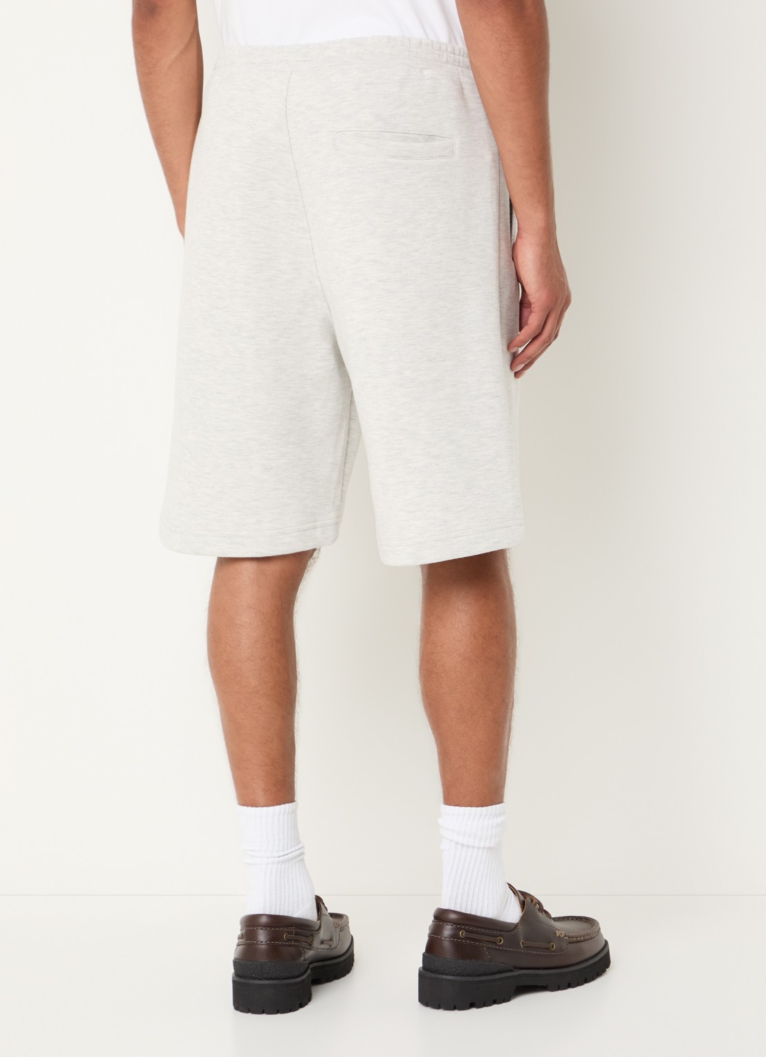 The New Originals Emblem wide fit korte joggingbroek met logo - achterkant 4 grijsmele