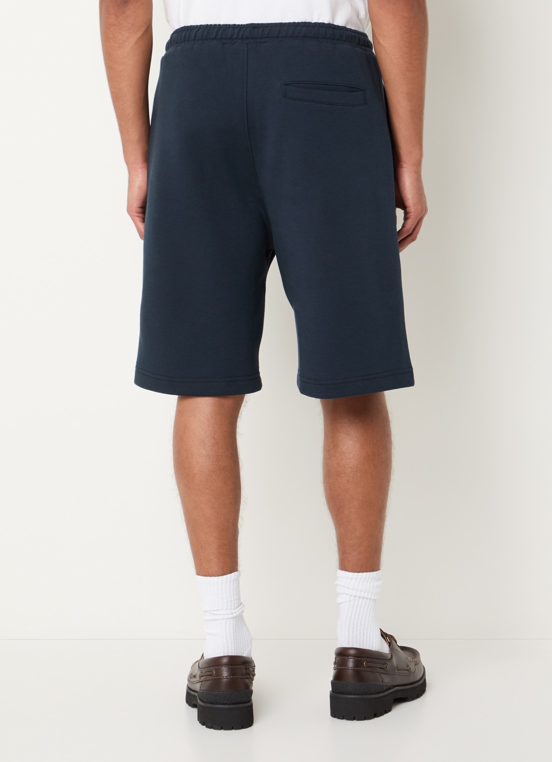 The New Originals Emblem wide fit korte joggingbroek met logo - achterkant 2 donkerblauw