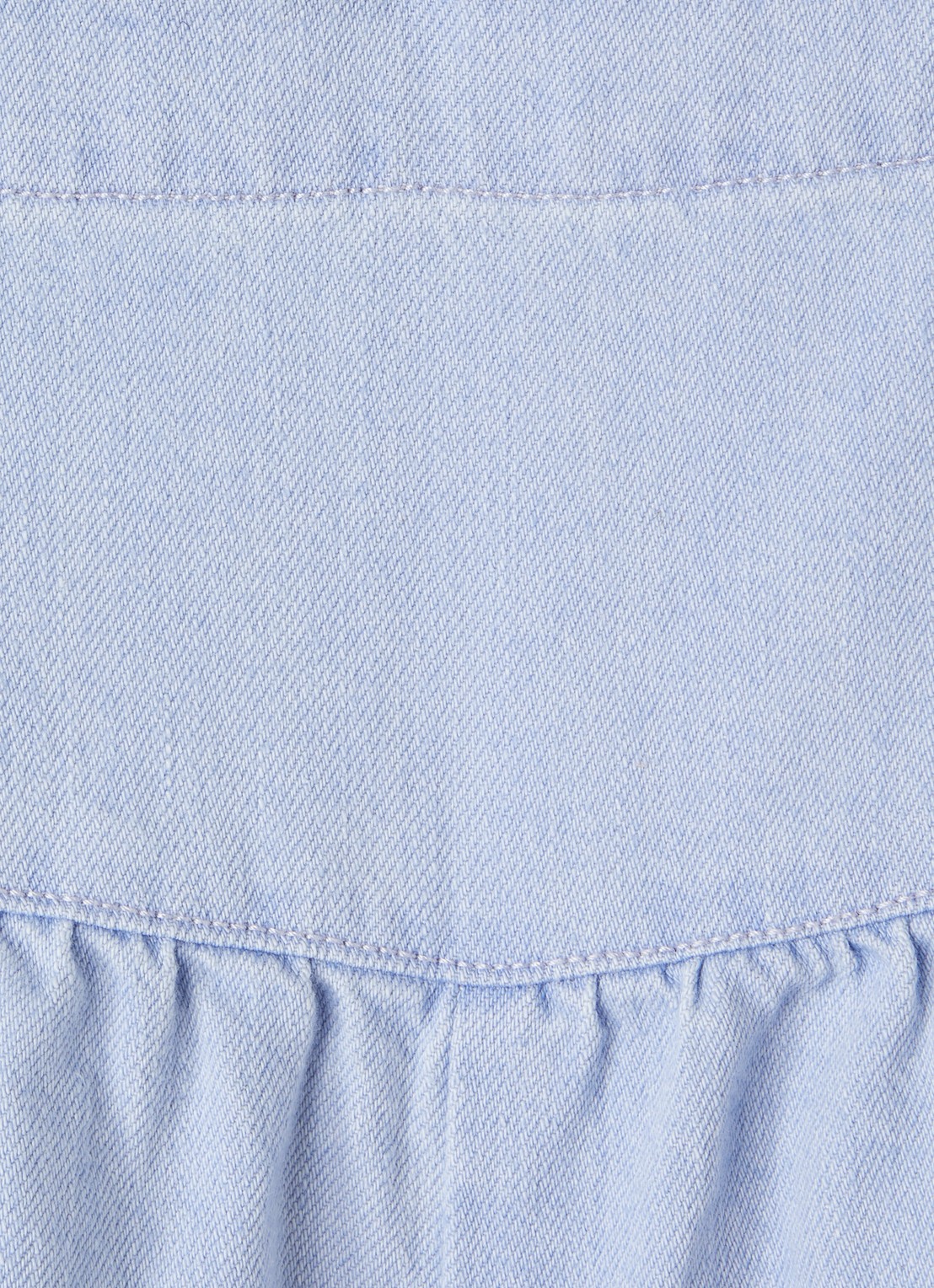 The New Society Bellis wide leg korte broek van denim - detail indigo