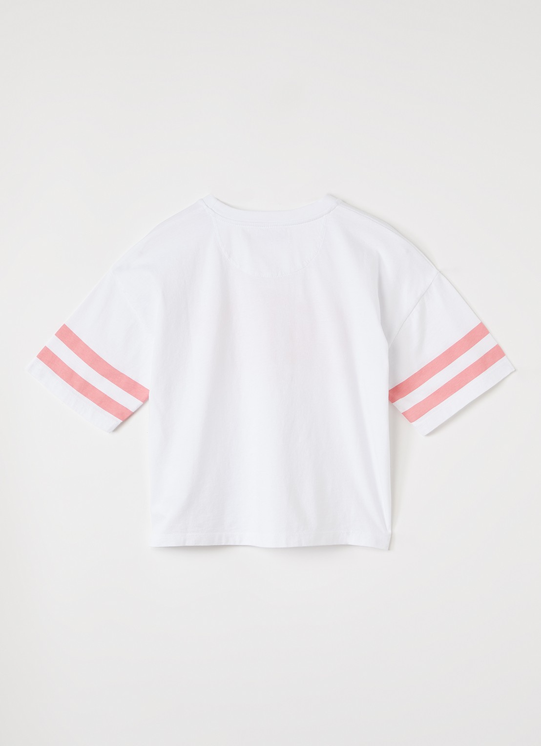 The New Society Daylily T-shirt met print - voorkant 2 roze