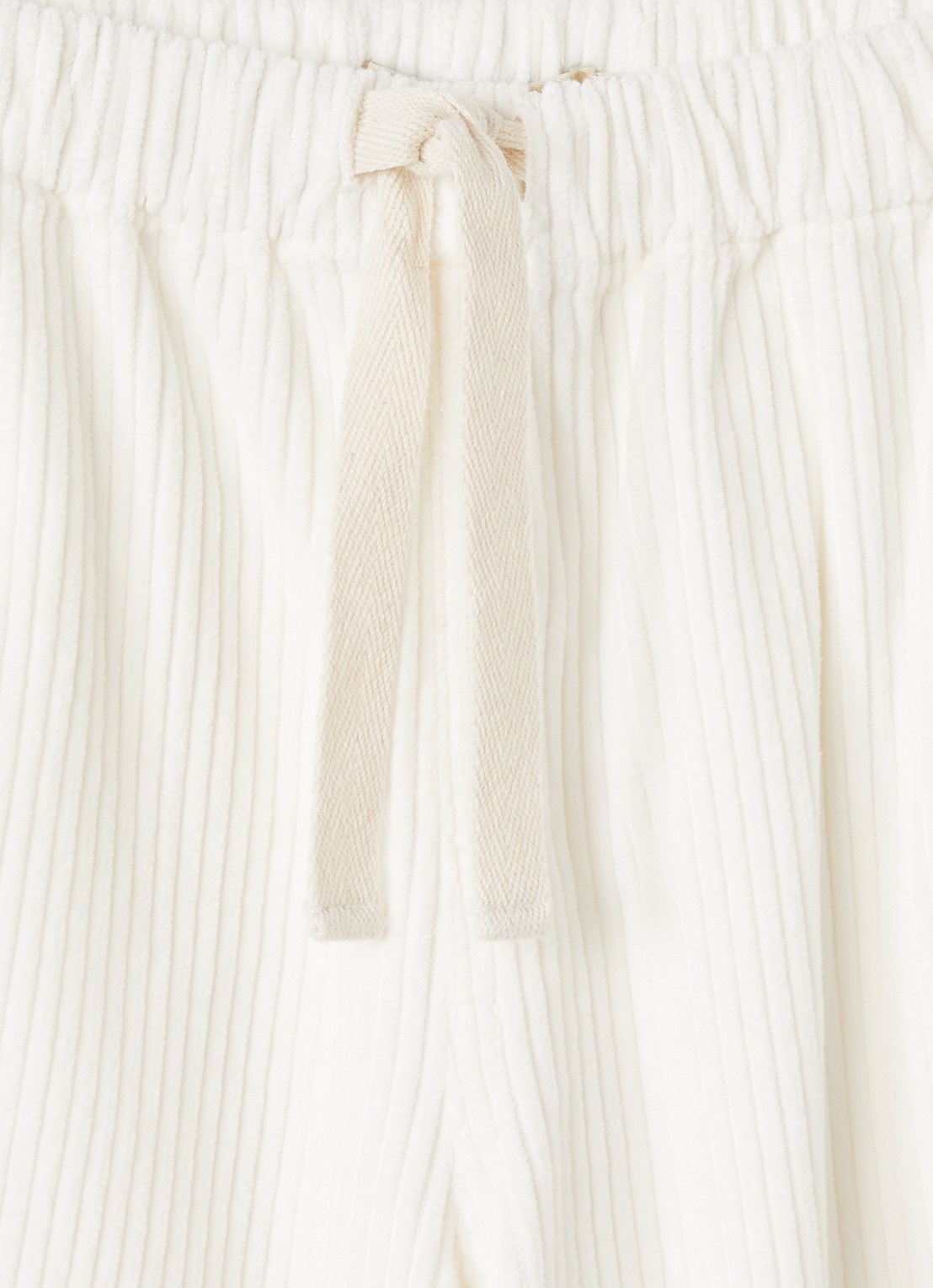 The New Society Elio loose fit broek van corduroy - detail 2 wit
