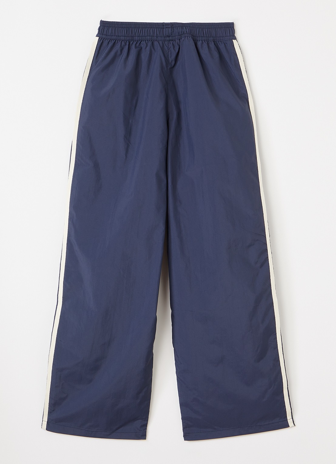 The New Society Loose fit joggingbroek met logoborduring - voorkant 2 donkerblauw