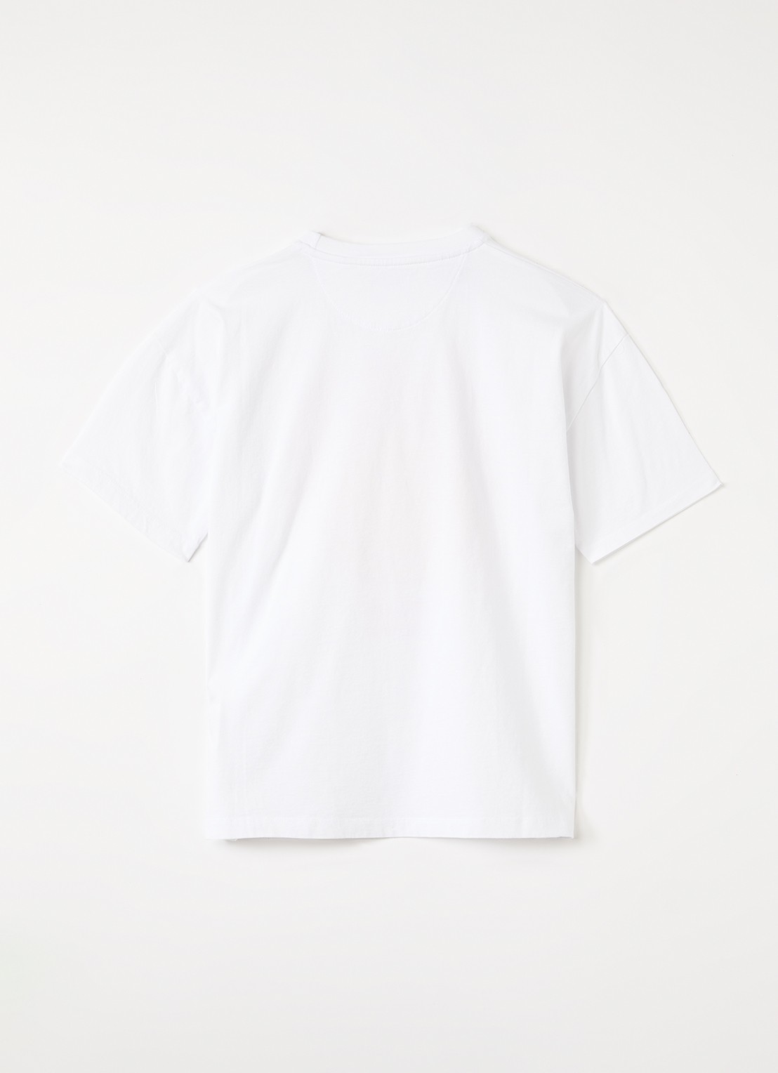 The New Society Smiley T-shirt met print - achterkant wit