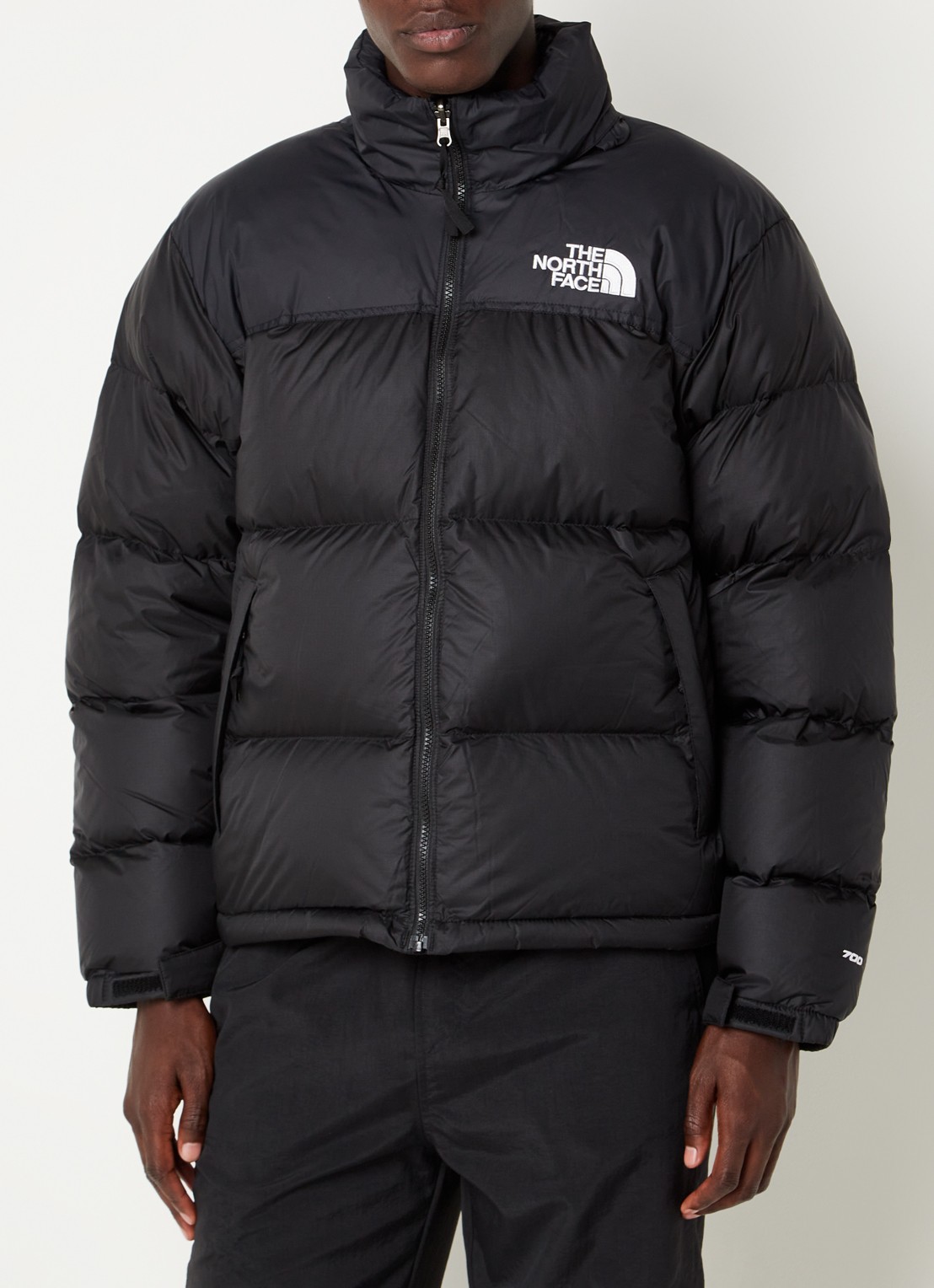 The North Face 1996 Retro Nuptse puffer jas met donsvulling en ritszakken - detail 4 zwart
