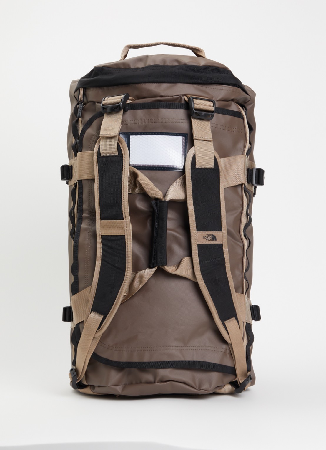 The North Face Base Camp duffel M weekendtas met verstelbare schouderriem  - achterkant bruin