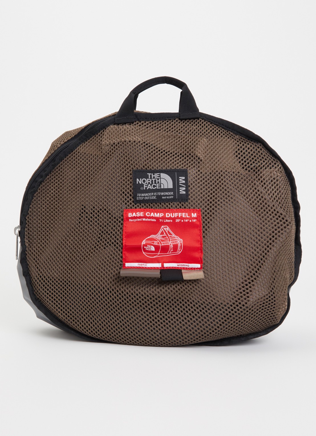 The North Face Base Camp duffel M weekendtas met verstelbare schouderriem  - detail 3 bruin