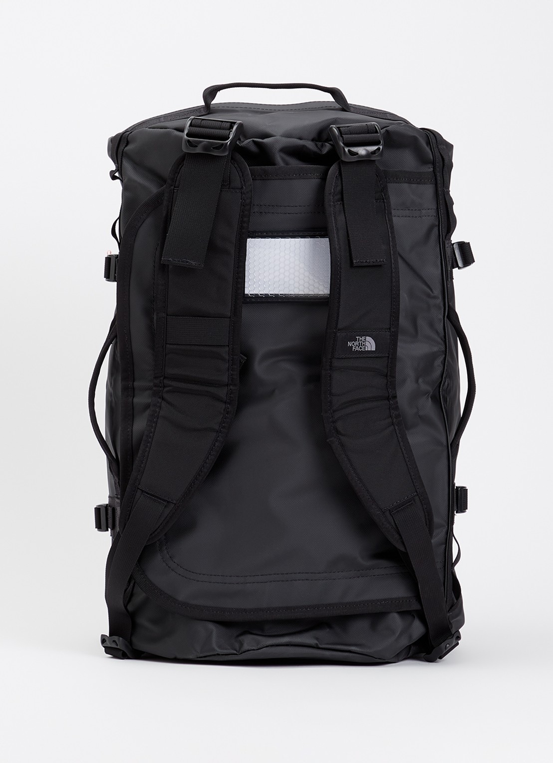 The North Face Base Camp Duffel S weekendtas met verstelbare schouderriem - achterkant 2 zwart