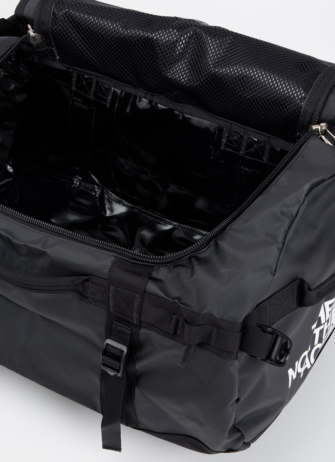 The North Face Base Camp Duffel S weekendtas met verstelbare schouderriem - detail 3 zwart