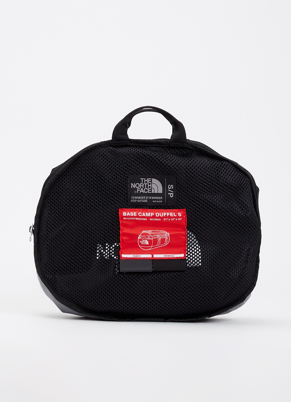 The North Face Base Camp Duffel S weekendtas met verstelbare schouderriem - detail 4 zwart