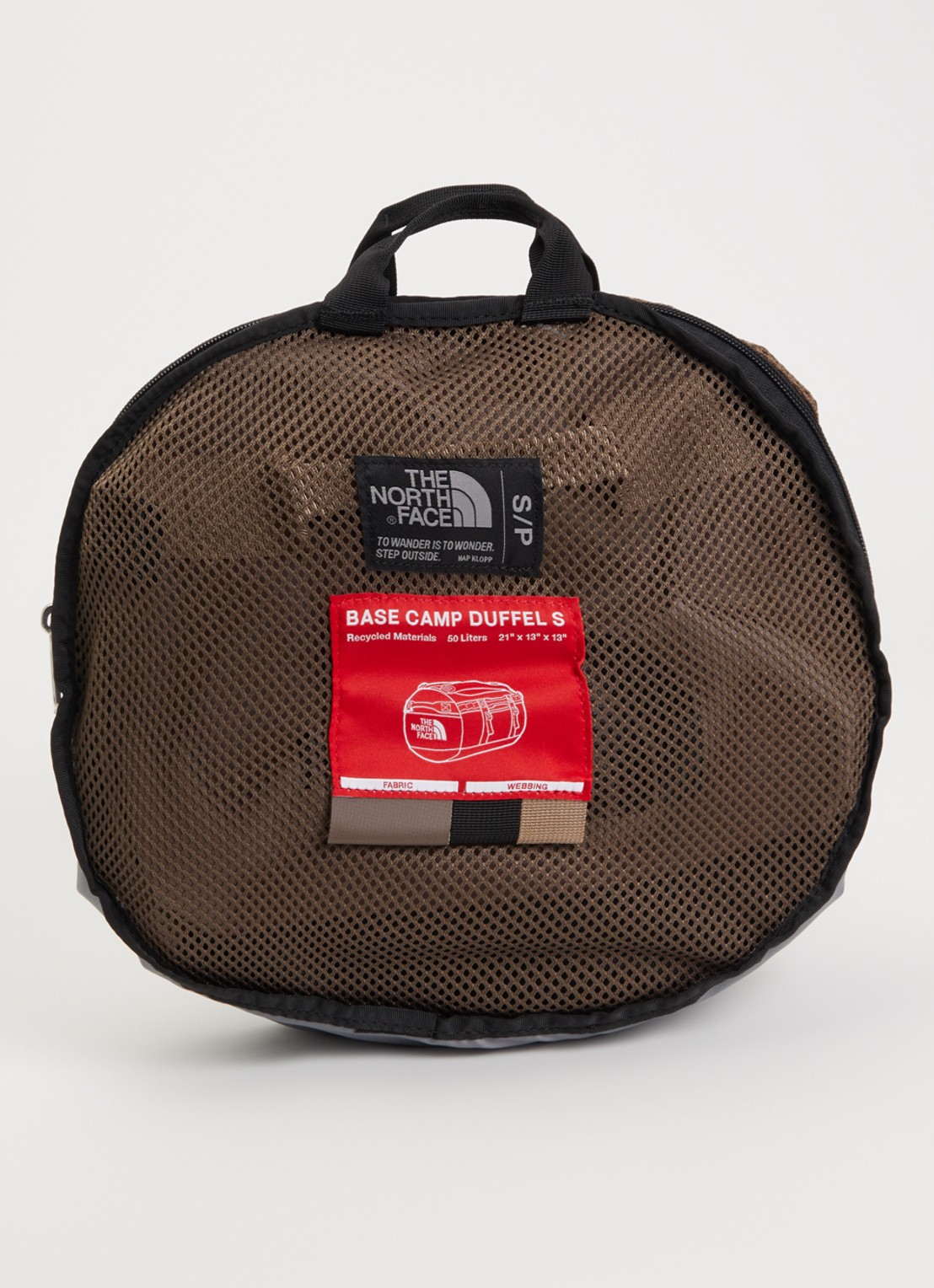 The North Face Base Camp Duffel S weekendtas met verstelbare schouderriem - detail 3 bruin