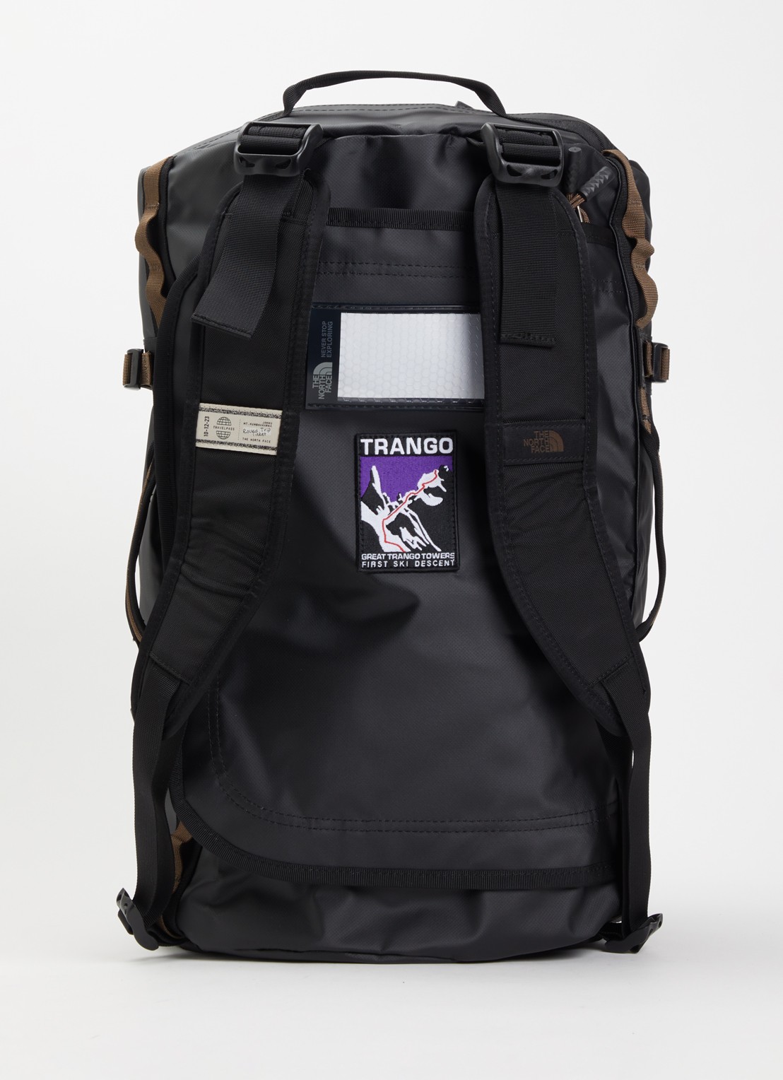 The North Face Base Camp Duffel S weekendtas met verstelbare schouderriem - achterkant 4 zwart