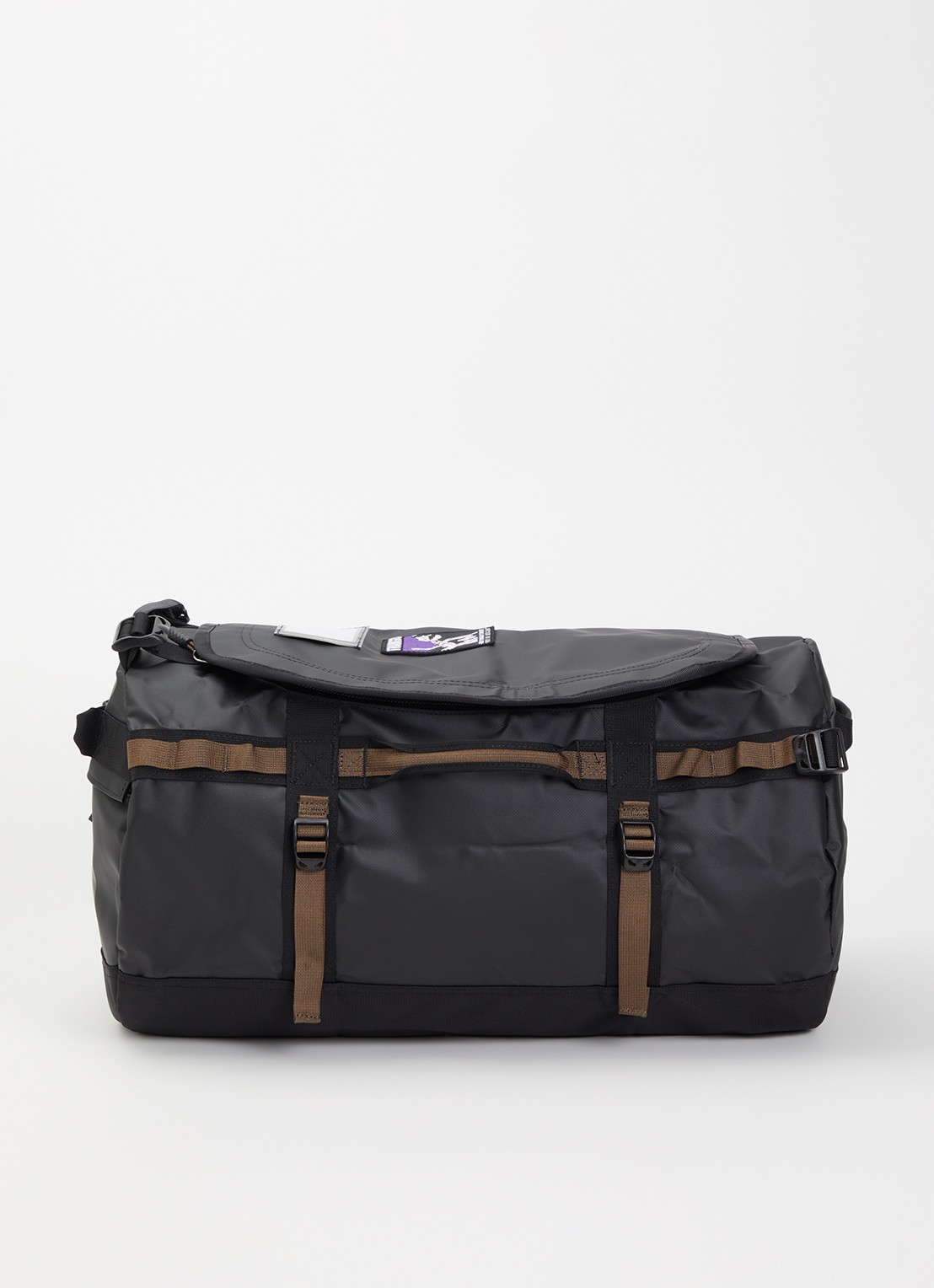 The North Face Base Camp Duffel S weekendtas met verstelbare schouderriem - voorkant zwart