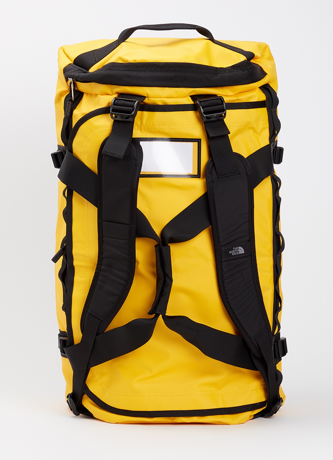 The North Face Base Camp Large opvouwbare weekendtas met afneembare schouderriem - achterkant 5 geel