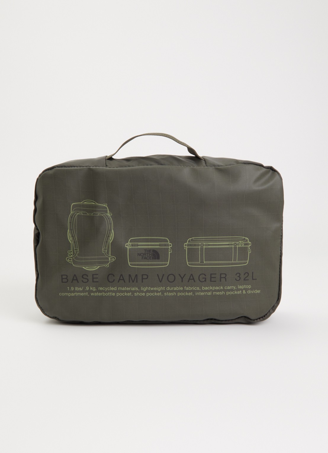 The North Face Base Camp Voyager 32L rugzak met 15 inch laptopvak - detail 3 donkergroen