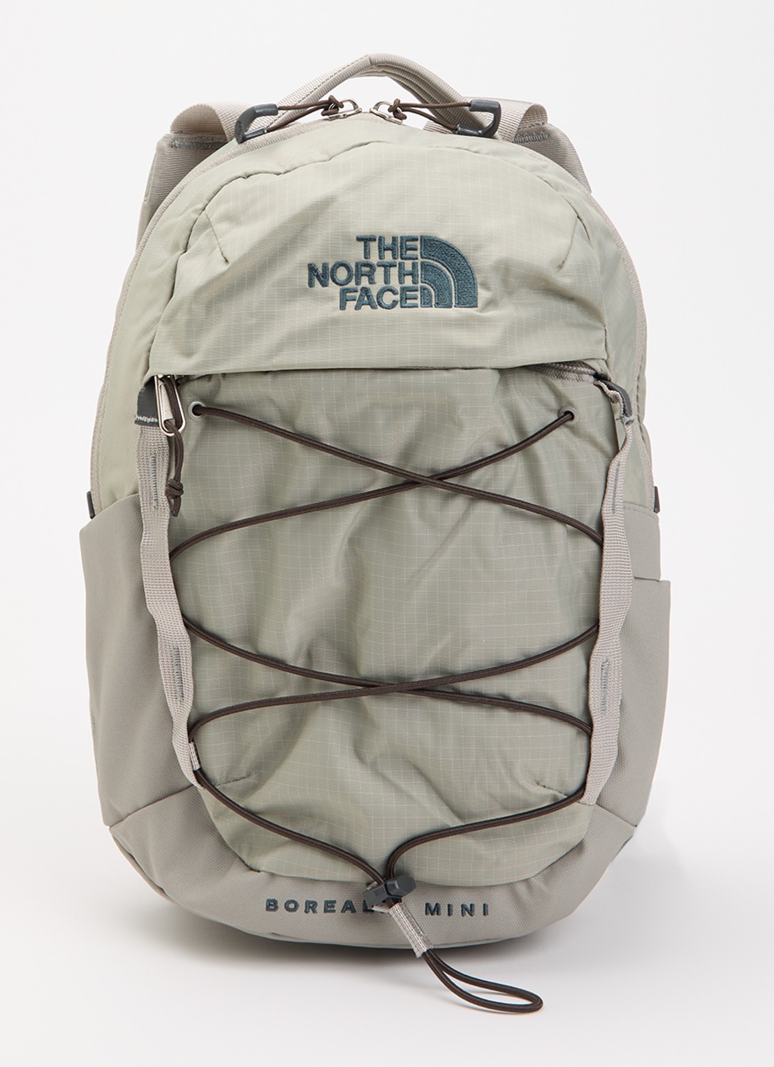 The North Face Borealis Mini rugzak met logoborduring - voorkant 2 grijs