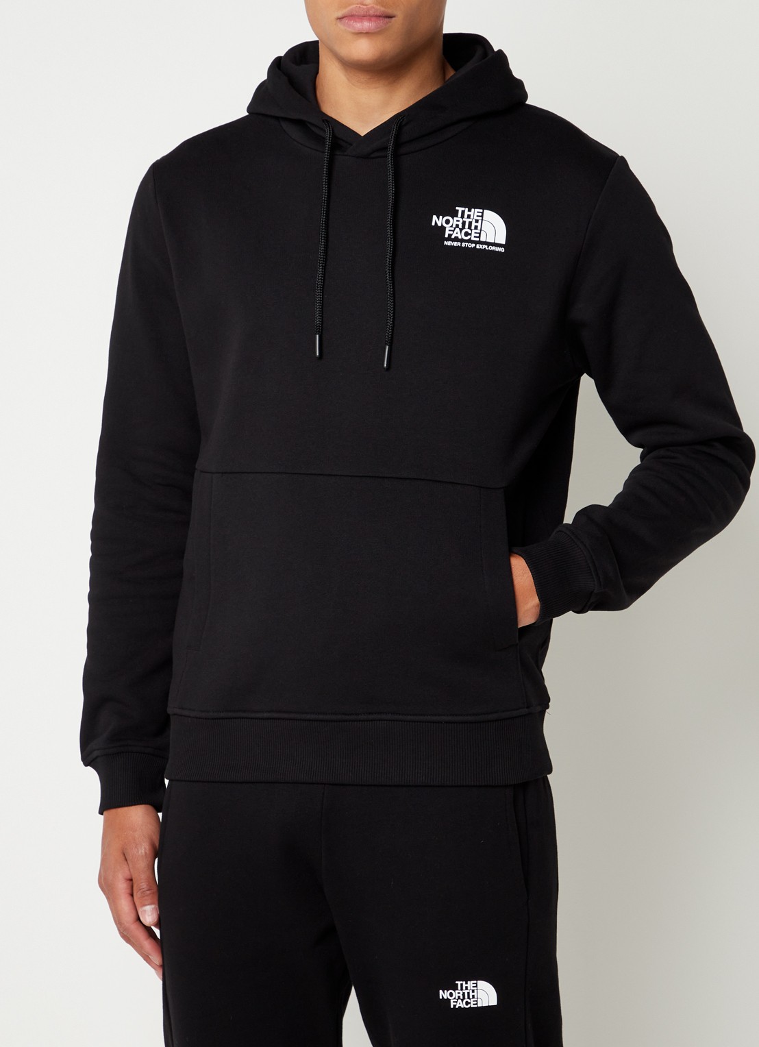 The North Face Coordinates hoodie met logo- en backprint - achterkant 5 zwart