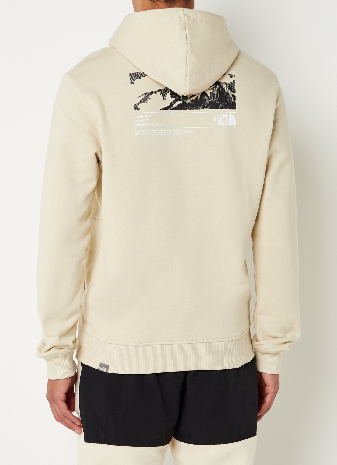 The North Face Coordinates hoodie met logo- en backprint - achterkant 5 beige