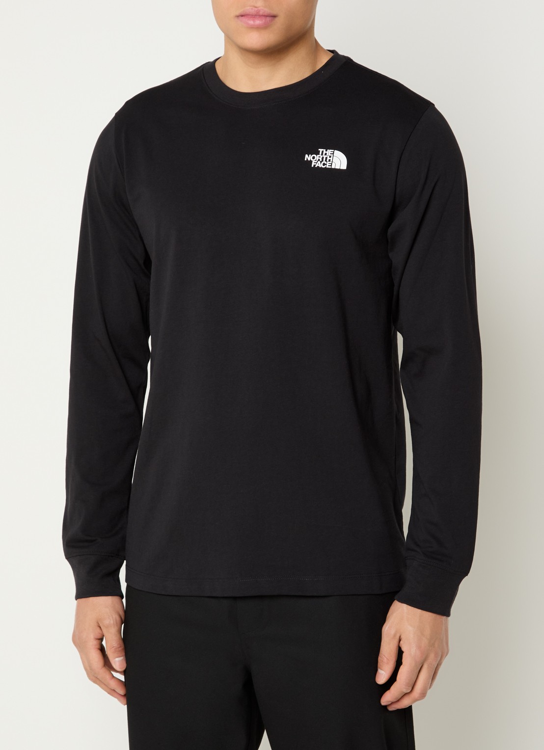 The North Face Evolution Box longsleeve met logo- en backprint - achterkant 2 zwart