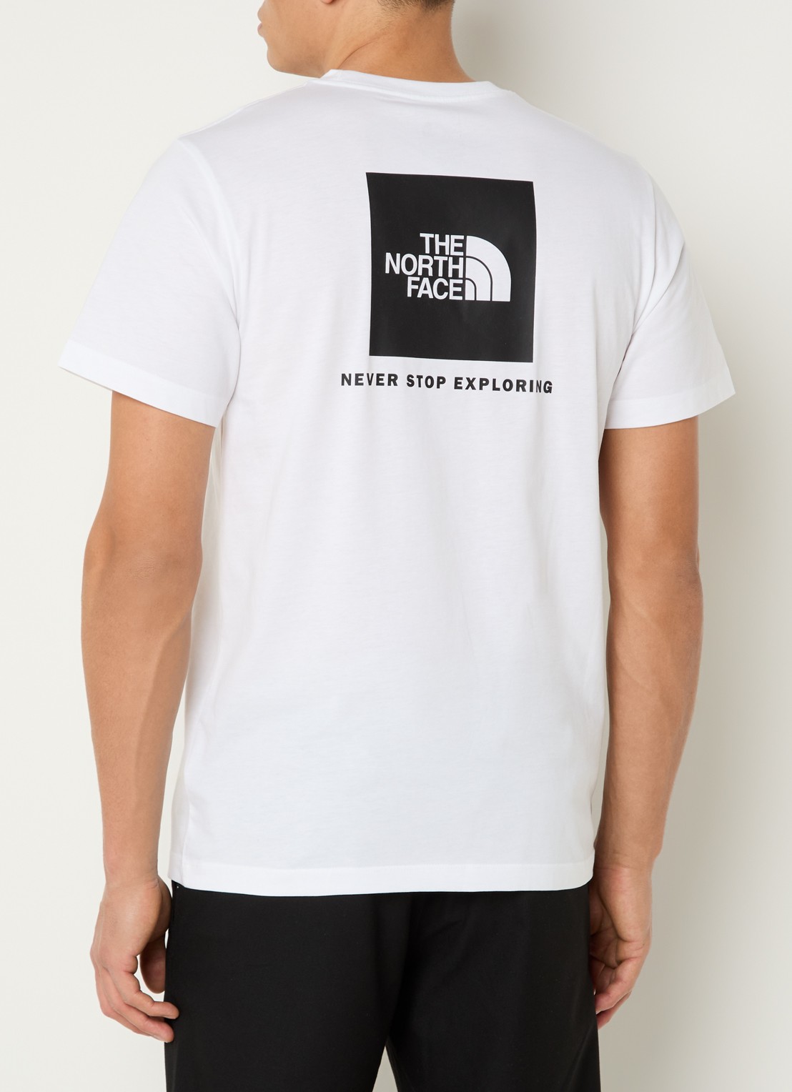 The North Face Evolution Box T-shirt met logo- en backprint - detail 4 wit