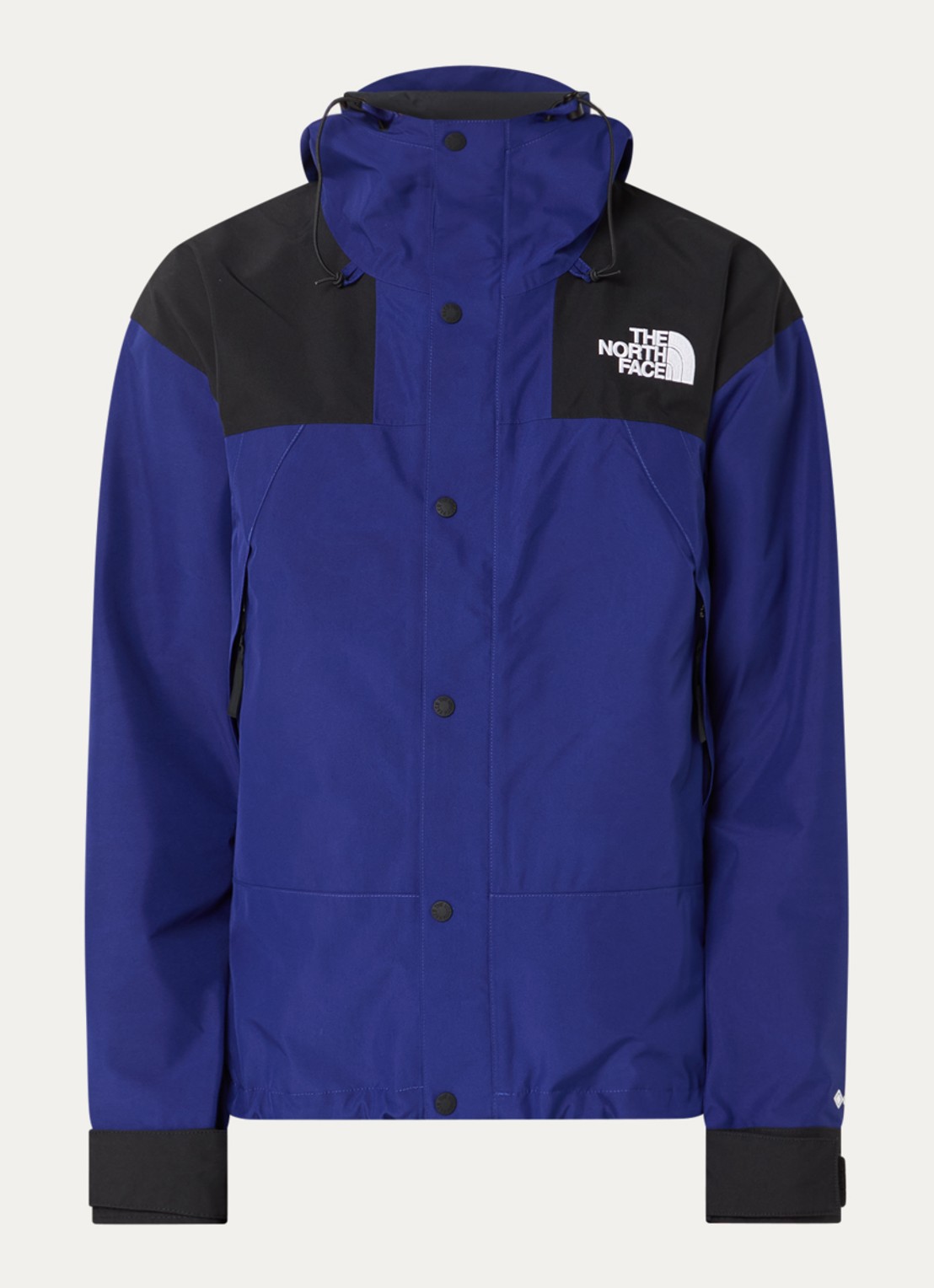 The North Face Gtx windjack met capuchon en ritszakken - voorkant 2 blauw