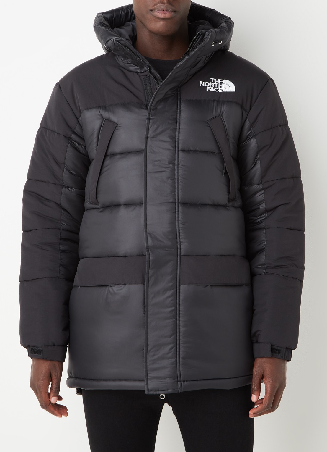 The North Face Himalayan gewatteerde jas met ritszakken - detail 4 zwart