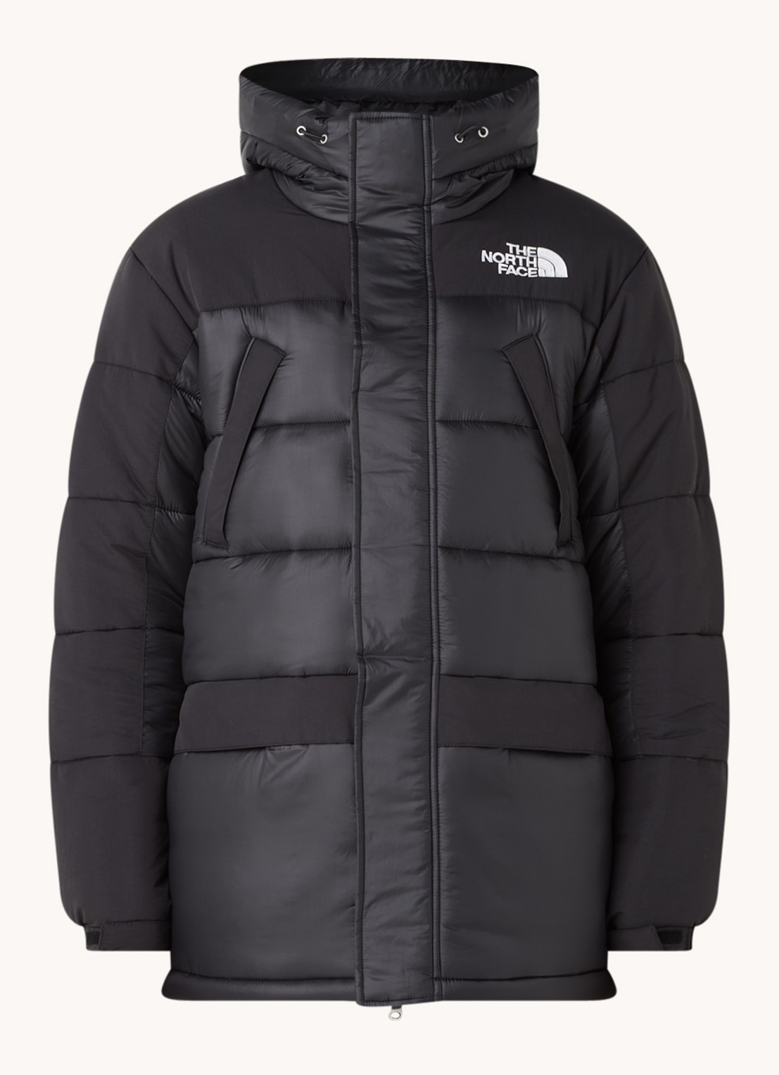 The North Face Himalayan gewatteerde jas met ritszakken - voorkant 2 zwart